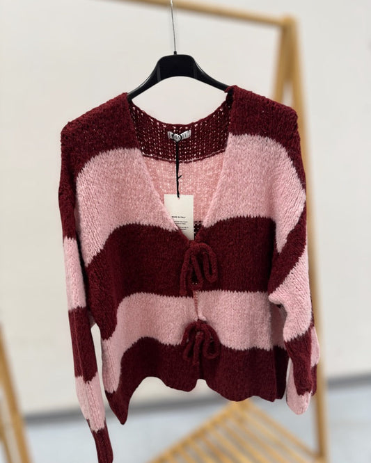 Strickjacke Gila gestreift