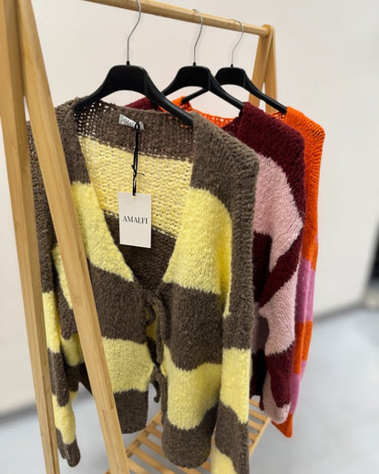 Strickjacke Gila gestreift